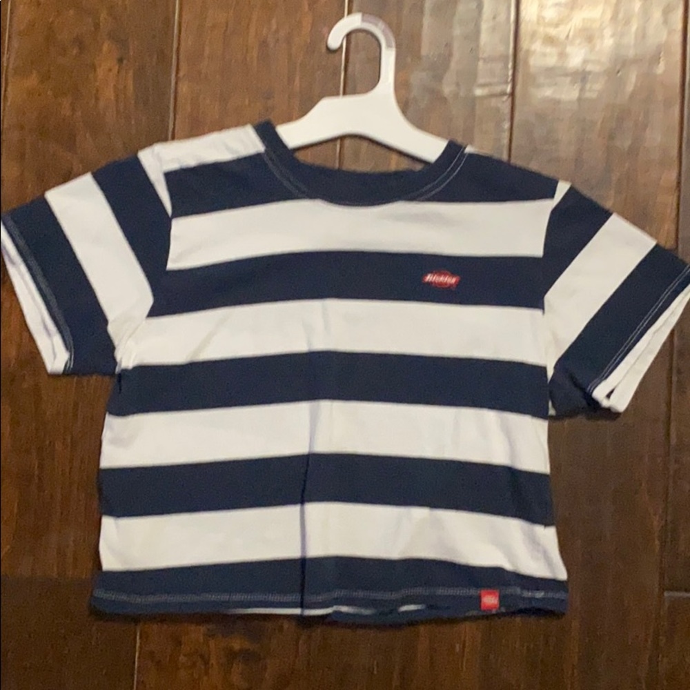 Dickies striped cropped top